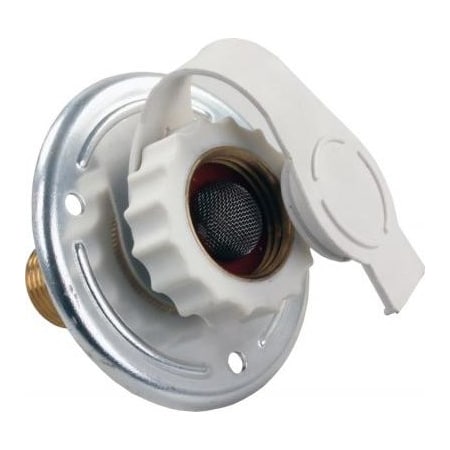 Jr Products CITY WATER FLANGE, ALUMINUM, MPT 62185